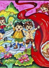 《兒童友好，共享未來(lái)》 朱思怡 10歲 鳳臺(tái)縣朱馬店鎮(zhèn)中心學(xué)校