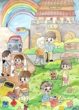 《我的壽州，我的家》 畢景沐 7歲 壽縣縣直機(jī)關(guān)幼兒園  大二班
